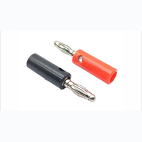 FICHES BANANES HIFI de haute qualité or \ connecteur banane 4MM nickelé avec verrouillage à vis pour prises audio haut-parleur 2 pièces