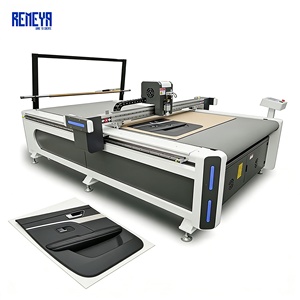 เครื่องตัดหนังแท้สำหรับตกแต่งภายในรถยนต์ REMEYA CNC Oscillating Knife พร้อมชิ้นส่วนหลัก ได้แก่ ปั๊ม มอเตอร์ เครื่องยนต์ เกียร์ และลูกปืน - Product Image 1