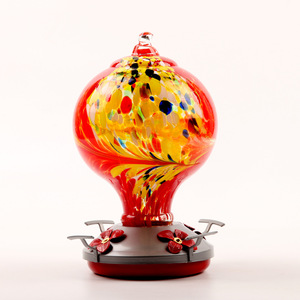 <strong>Hummingbird</strong> Water Feeder Flower Bird Feeder Anti-Ant Hook Painted Glass <strong>Hummingbird</strong> Feeder - Product Image 1