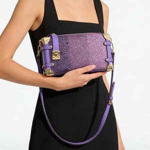 <span class=keywords><strong>Borsa</strong></span> a Tracolla da <span class=keywords><strong>Donna</strong></span> con Strass, Nuovo Design 2026 - <span class=keywords><strong>Borsa</strong></span> Box in Vera Pelle Composita con Tracolla Rimovibile - Product Image 6