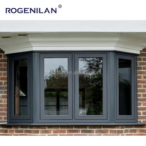 Rogenilan Auvents en verre à faible émissivité avec cadre en aluminium noir Fenêtres à calandre française Fenêtres résidentielles à battant et à arc - Product Image 3