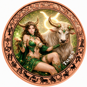Monete in Rame Personalizzate da 1 Oncia con 12 Segni Zodiacali, Monete Commemorative in Rame da 1 Oncia per Regalo di Compleanno - Product Image 4