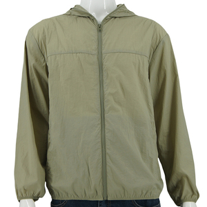 Mode séchage rapide hommes <span class=keywords><strong>Jogging</strong></span> Fitness noir entraînement fermeture éclair complète extérieur lâche veste anti-soleil - Product Image 2