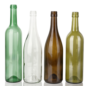 Bouteille en verre personnalisée directement <span class=keywords><strong>de</strong></span> l'usine, <span class=keywords><strong>vin</strong></span> avec bouchon, spiritueux, brandy, tequila, transparent, vert foncé, 500 ml, 750 ml, 1 L, différentes tailles - Product Image 2