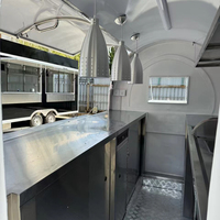 Remorques alimentaires rondes et camions de restauration personnalisés avec équipement de cuisine professionnel