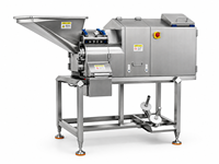Nouvelle machine à découper la viande congelée électrique automatique à grande vitesse, épaisseur réglable, -2°C -18°C, coupe-cubes en acier allié