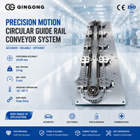 Système de convoyeur à rail circulaire à guidage linéaire à engrenages hélicoïdaux, roulement de moteur, circulation multi-stations, pack de batteries pour nouvelles énergies