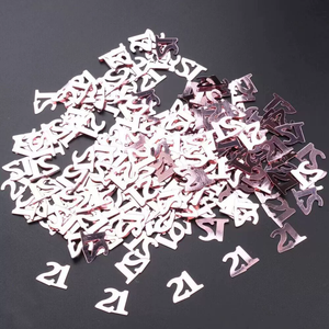 Anniversario di matrimonio e trentesimo compleanno decorazioni da tavolo <span class=keywords><strong>Confetti</strong></span> numero lamina metallica per festa a tema anniversario - Product Image 2
