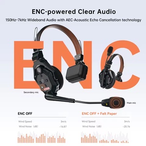 Hollyland Solidcom C1 Pro Système d'interphone sans fil à duplex intégral ENC Annulation du bruit 1100ft pour la communication d'équipe - Product Image 2