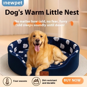 친환경 대형 개 애완 동물 소파 개집 이동식 빨 수면 매트 골든 리트리버 솔리드 패턴 크로스 보더 개 하우스 - Product Image 4