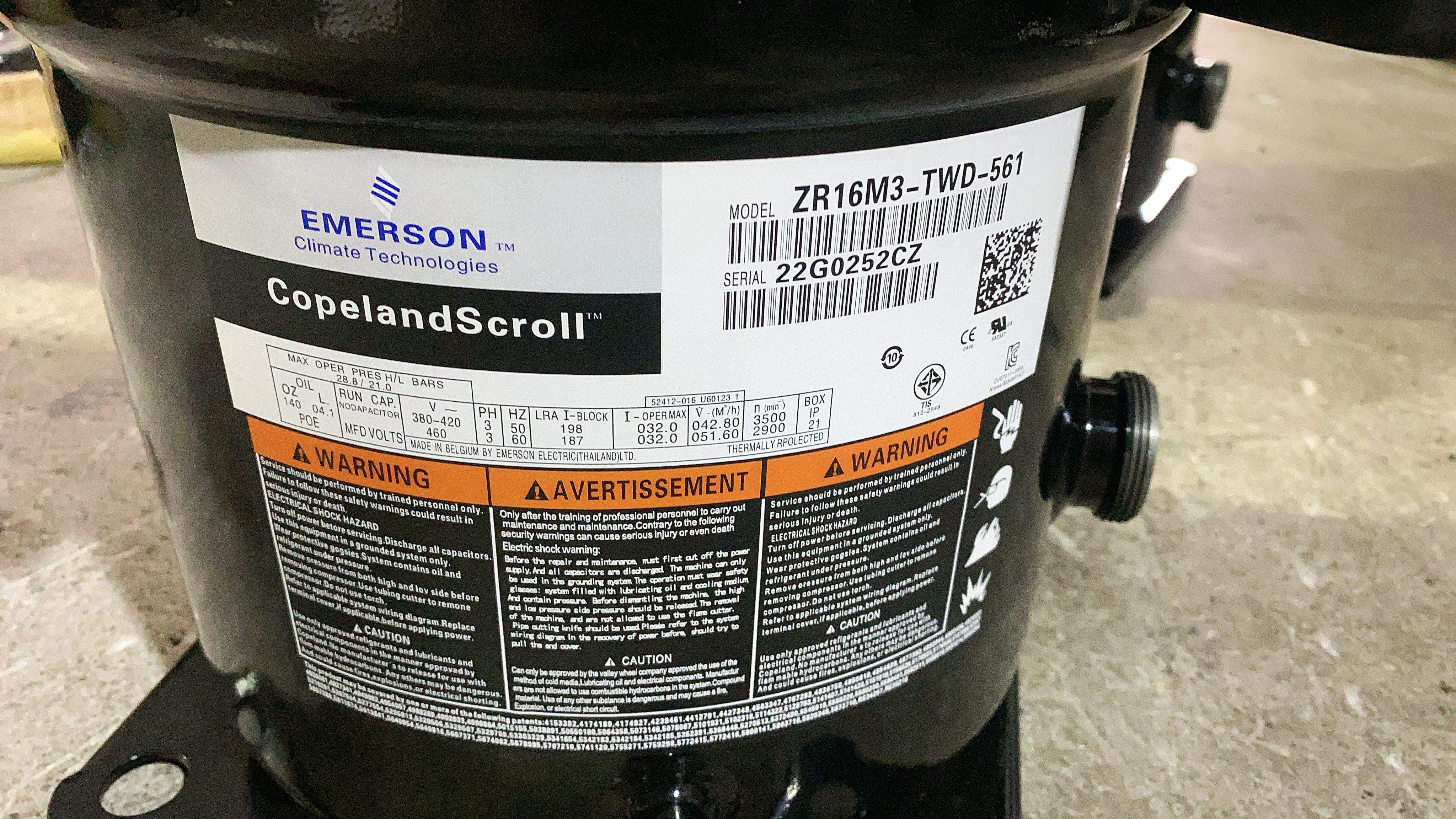 Copeland Hermetic Scroll Compressors - Reliable Performance