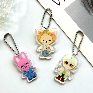 Spot Stray Kids SKZ Cartoon Plastic UV Printed Chain Bead Buckle Pendant Bag Accessories Star Official Souvenir with Peripheral - Product Image 4