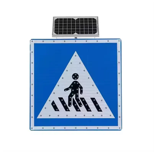Señal de Tráfico Direccional <span class=keywords><strong>LED</strong></span> con Energía <span class=keywords><strong>Solar</strong></span>, Señales de Aluminio para Carreteras, Señales de Tráfico <span class=keywords><strong>LED</strong></span> - Product Image 5