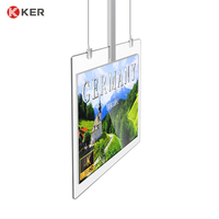 Afficheur numérique ultra-fin 43'' 55'' double face pour publicité, lecteur WiFi pour magasins de détail, ascenseurs, centres commerciaux