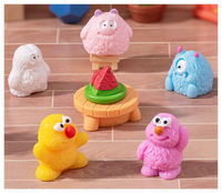 Poupée en résine monstre Kawaii, accessoires de dessin animé faits à la main tendance, jouets pour enfants pour Noël, Halloween, porte-clés, sac mystère surprise