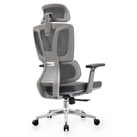 Mobilier moderne à dossier haut bon marché ordinateur inclinable pivotant réglable appuie-tête ergonomique chaise de bureau en maille de qualité avec roulettes