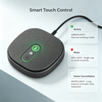 Microphone USB pour ordinateur, Plug & Play, microphone à condensateur de bureau pour PC portable avec ENC, idéal pour YouTube, Zoom, enregistrement, jeux Twitch (M38)