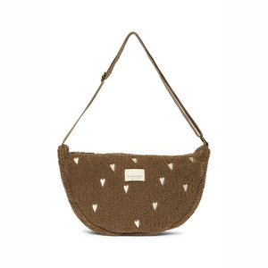 Niedliche Mode Reise Sherpa Teddy Winter Dumpling-Form Crossbody Lauf Bauchtasche mit Reißverschluss, Flauschige Fanny Pack, Individuelle Hüfttasche - Product Image 3