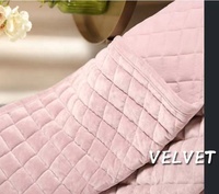 Ensemble de couverture de lit en velours, pièces, collection hiver, couleur unie, couvre-lit, protection de couette, vente en gros