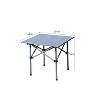 YOUQI Table et chaises pliantes d'extérieur en acier au carbone Table à oeufs en rouleau Pique-nique Camping Table pliante portable Ensemble de chaises