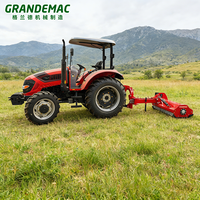 Tondeuse à fléaux hydraulique à déplacement latéral pour travaux agricoles, série AGF, largeur de travail de 1,4 à 2,2 m, machine à couper l'herbe avec certification CE