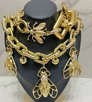 Collar Elegante Serie Insectos, Temática Natural, Multi-estilo, Diseño Especial, Joyería de Moda, Exquisito y Versátil para Fiestas y Uso Diario, Regalo Ideal