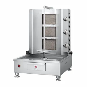 2023 Libermann High Quality Gas Fired Doner Kebab/Shawarma Machine Automatic 30KG KTQ Motor for Restaurants and Retail