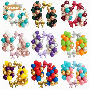 Kit d'<span class=keywords><strong>arche</strong></span> <span class=keywords><strong>de</strong></span> ballons YACHEN personnalisé <span class=keywords><strong>vert</strong></span> <span class=keywords><strong>menthe</strong></span> et argent, 32 pièces, avec ballons <span class=keywords><strong>de</strong></span> fête à confettis, faible MOQ pour douche nuptiale et mariage en plein air - Product Image 4
