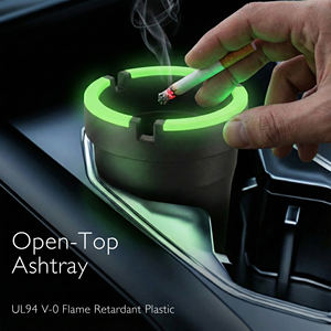 暗闇で光る車用灰皿 新素材プラスチック製 メーカー卸売 無煙車用灰皿 最新ポータブル喫煙アクセサリー - Product Image 2
