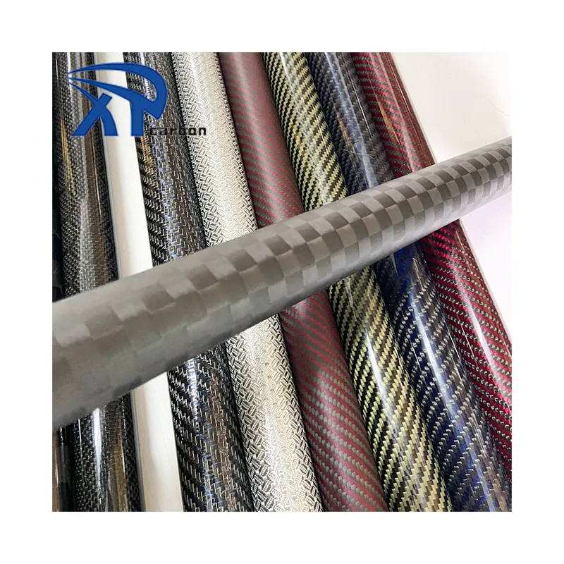 custom size carbon aramid fiber rod tube 14mm carbon fiber round tube carbon kevlars tube