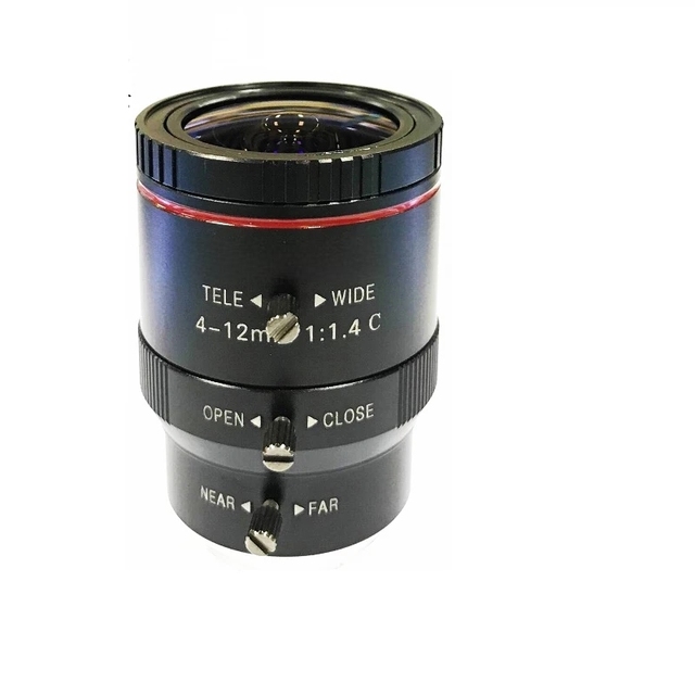 Industrial CCTV 1/2 LENS 4-12mm C-Mount Zoom Manual Focusing