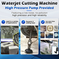 Machine de découpe jet d'eau robotisée 5 axes CNC pour verre, cristal, pierre, métal – Haute précision – Vente chaude