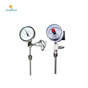 Economy bimetal pipe hot water thermometer