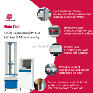 Etkili çekme inme 900mm bilgisayar dokuma bant çekme kuvveti test makinesi 500kg kapasiteli evrensel test cihazı - Product Image 3