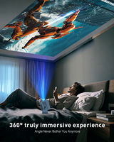 Projecteur vidéo intelligent LED Android 720P Full HD sans fil 2026 pour intérieur/extérieur avec mise au point électronique et chipset Android 11 H713