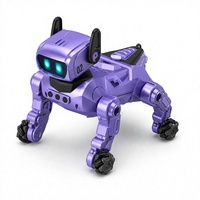 Chien robot IA, compagnon intelligent, appareil de bureau interactif, lumière et son, télécommande, jouet futuriste pour animaux de compagnie