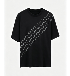 T-shirt imprimé pour homme à manches courtes, col rond, coupe classique, en jersey de coton, style streetwear, tricoté - Product Image 2