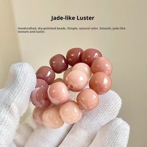 สร้อยข้อมือผีเสื้อธรรมชาติสีขาวหยกรากโพธิ์ลูกปัดโย<span class=keywords><strong>น</strong></span>แบบไล่ระดับสีม่วงที่หายาก - Product Image 4