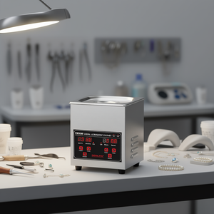 Limpiador ultrasónico digital Vevor de 1.3L con temporizador, cesta y calentador para limpieza de joyas, dentaduras postizas y limpieza dental. - Product Image 2