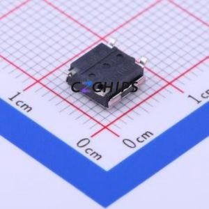 B3FS-1000P Tactile Switch SMD,6x6mm Switch Single Pole Single Throw Round Button 1N Vertical Mount - Product Image 2