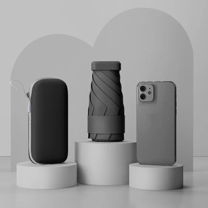 Nhà Máy Bán Buôn Chất Lượng Tốt Nhất Mini Ô Của Nhãn Hiệu Viên Nang UV Bảo Vệ Phụ Nữ Nhỏ Gấp Ô Mặt Trời Và Mưa - Product Image 1