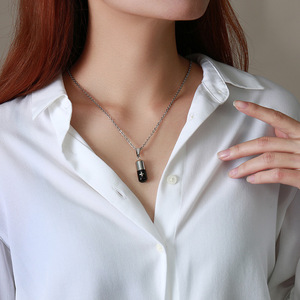 Ince altın kaplama kolye Unisex paslanmaz çelik kapsül hap açılabilir kolye kemik kül veya hediyelik parfüm kutusu aile kolye koymak - Product Image 6