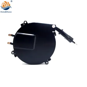 EU plug with spring loaded mini cable reel extension cord with Expandable Power Cable Customization Solutions