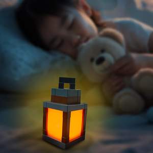 Lampe <span class=keywords><strong>de</strong></span> nuit LED multicolore à thème <span class=keywords><strong>Minecraft</strong></span> pixelisée, rechargeable, à suspendre au mur/à poser sur une table, chambre à coucher, salle <span class=keywords><strong>de</strong></span> jeux, garçons - Product Image 2