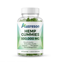 Gummies à l'huile de graines de chanvre isolée Springland OEM, compléments pour améliorer le sommeil et réduire le stress, riches en Oméga 3-6-9, vente en gros de gummies au chanvre