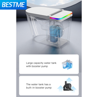 Lumière de nuit ergonomique au design élégant, toilettes électriques à chauffage instantané de l'eau, pulvérisation d'eau, fonction intelligente pour lavabo