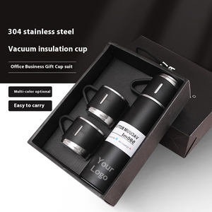 Ensemble cadeau de <span class=keywords><strong>thermos</strong></span> portable Ranguo élégant, écologique et durable, 500 ml, en acier inoxydable, avec 2 tasses, logo personnalisé, promotionnel - Product Image 2