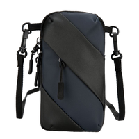 Sac de sport étanche en tissu Oxford avec fermeture éclair, support de téléphone portable, brassard de course et sacoche bandoulière pour iPhone Apple