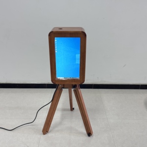 Hai mặt sồi Photo Booth 18.5 màn hình cảm ứng hiển thị iPad Photo Booth bao vây bằng gỗ DSLR Máy ảnh photo Booth máy in - Product Image 5