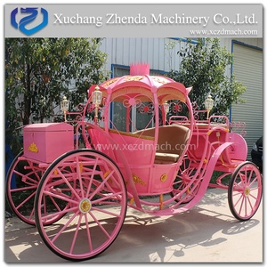 Carruaje de Caballos Rosa Eléctrico con Forma de Calabaza para Bodas, Carruaje Personalizado con Precio de Fábrica en Venta - Product Image 4